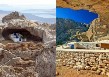 Η μοναδική εκκλησιά στον κόσμο χωρίς σκεπή! Βρίσκεται φυσικά σε ένα πανέμορφο νησί του Αιγαίου. Την έχτισαν μοναχοί για να προσεύχονται στην Παναγία