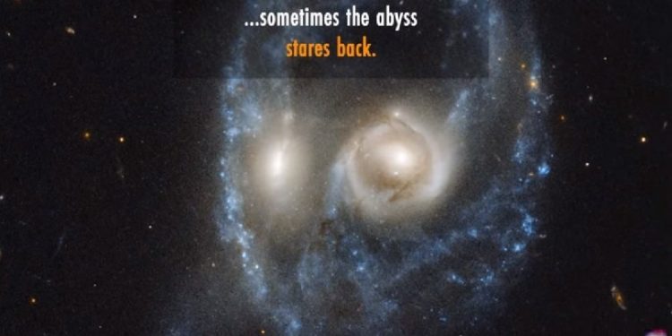 Alldaynews.gr Διαστημικό φάντασμα: Το Hubble φωτογράφισε ένα ανατριχιαστικό «πρόσωπο» με λαμπερά μάτια (pic, vid)