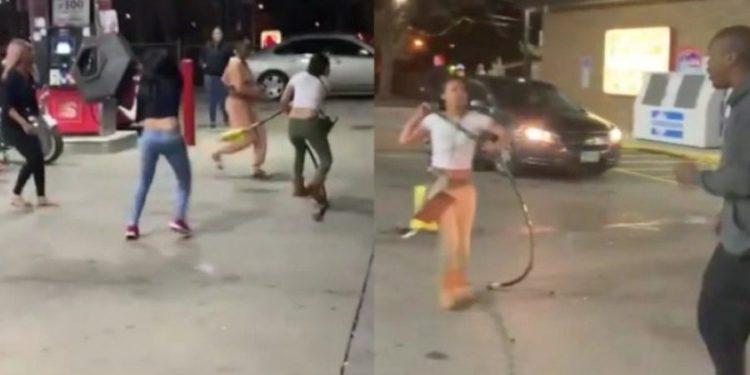 Alldaynews.gr Δείτε τί έγινε όταν 5 γυναίκες προσπάθησαν να κλέψουν ένα βενζινάδικο