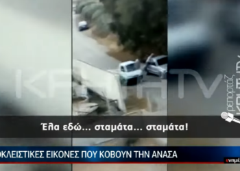 Κρήτη: Γαντζώθηκε στην καρότσα για να πιάσει τους κλέφτες (Video)