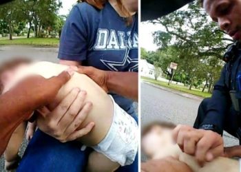 Η απίστευτη μάχη των αστυνομικών να σώσουν βρέφος ενός έτους που πνιγόταν (vid)