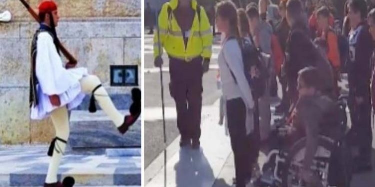 Μπράβο του!! Χαμός με τον Kρητικό δάσκαλο και τους μαθητές του στο μνημείο του Αγνώστου Στρατιώτη[video]