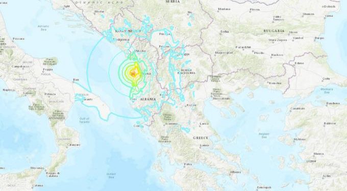 Alldaynews.gr Ισχυρός σεισμός 6,4 Ρίχτερ στην Αλβανία – Αισθητός και στην Ελλάδα