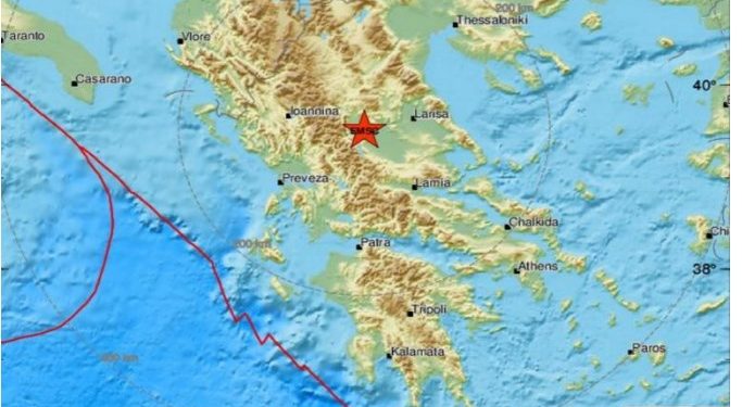 Alldaynews.gr Σεισμός τώρα κοντά στα Τρίκαλα!