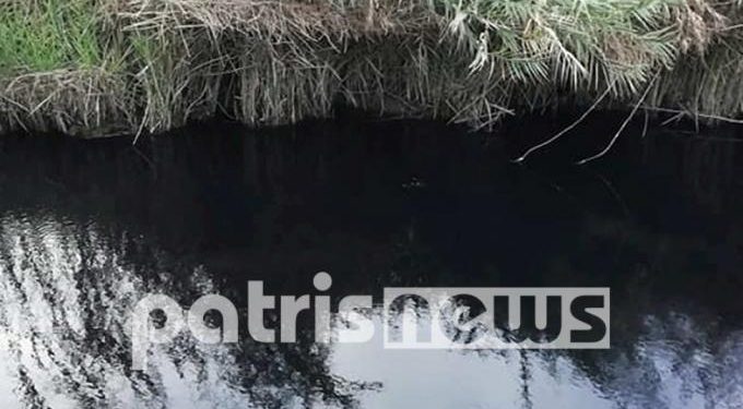 Πηνειός: Εφιαλτικές εικόνες – Μαύρος ο ποταμός, τεράστια οικολογική ρύπανση