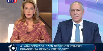 Alldaynews.gr Διακόπουλος: Δεν υπάρχει πιθανότητα θερμού επεισοδίου με την Τουρκία