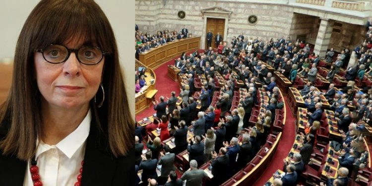 Alldaynews.gr Η Κατερίνα Σακελλαροπούλου πρώτη γυναίκα Πρόεδρος της Δημοκρατίας με 261 ψήφους