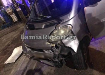 Smart παραβίασε STOP και παρέσυρε διανομέα-delivery (pics)