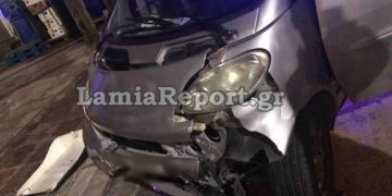 Smart παραβίασε STOP και παρέσυρε διανομέα-delivery (pics)