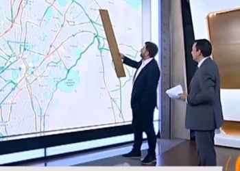 Στην ΕΡΤ έδειχναν την κίνηση στους δρόμους χρησιμοποιώντας μία τάβλα (vid)