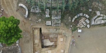 Alldaynews.gr Ανακαλύφθηκε νέο οικοδόμημα κάτω από τη Θόλο στο Ασκληπιείο Επιδαύρου