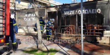 Ήταν τύφλα και δεν του έβαλε να πιει- Τον κατέβασε από τη μηχανή να μην σκοτωθεί- Κι αυτός έβαλε φωτιά το μαγαζί! (pics, video)