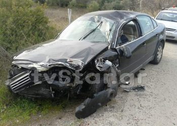 Σοκαριστικές εικόνες από το τροχαίο! Οδηγός τραυματίστηκε θανάσιμα σε πλαγιομετωπική σύγκρουση