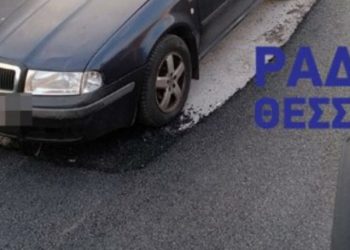 Θεσσαλονίκη: Ασφαλτόστρωση γύρω-γύρω από τα παρκαρισμένα! (pic)