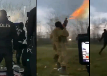 Άγρια Μάχη στον Έβρο: Τούρκοι ρίχνουν χημικά με βομβιδοβόλα στον φράχτη (vid)