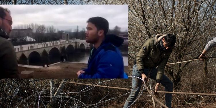 Τούρκος δημοσιογράφος δίνει οδηγίες σε πρόσφυγα – μετανάστη πώς να περάσει τον Έβρο[video]