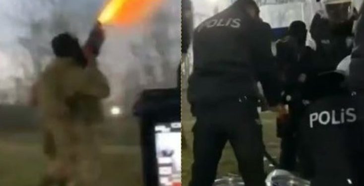 Απροκάλυπτη πρόκληση Τούρκων: Ρίχνουν με “βομβιδοβόλα” χημικά στον Έβρο[videos]