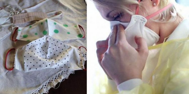 Η κυρία Γλυκερία ράβει μάσκες και τις προσφέρει σε δύο Νοσοκομεία