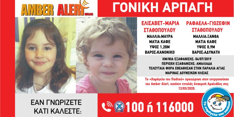 Alldaynews.gr AMBER ALERT: Συναγερμός ΤΩΡΑ για την αρπαγή δύο μικρών αδελφών