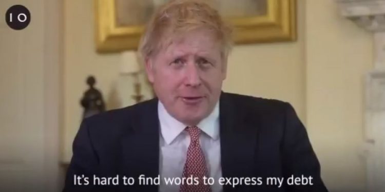 Alldaynews.gr Βρετανία: To πρώτο μήνυμα του Μπόρις Τζόνσον μετά το εξιτήριο (video)