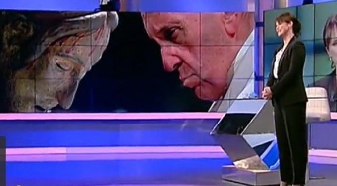 Έκανε τηλεφωνική παρέμβαση στην Τηλεόραση ο Πάπας Φραγκίσκος! Βούρκωσε η παρουσιάστρια (vid)