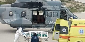 Νάξος: Σε κάψουλα & με Super Puma η διακομιδή του Λιμενικού[photo]