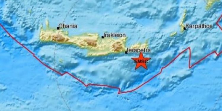 Alldaynews.gr Σεισμός Τώρα 4,8 Ρίχτερ στην Κρήτη