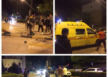 Σκληρές εικόνες-Νεαρός καρφώθηκε με μηχανή σε κολώνα στα Τρίκαλα