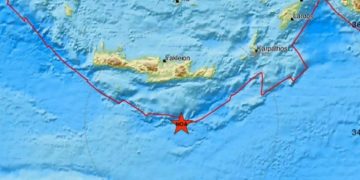 Σεισμός ξανά 5 Ρίχτερ στην Κρήτη – Ούτε μια ώρα μετά τα 6 Ρίχτερ