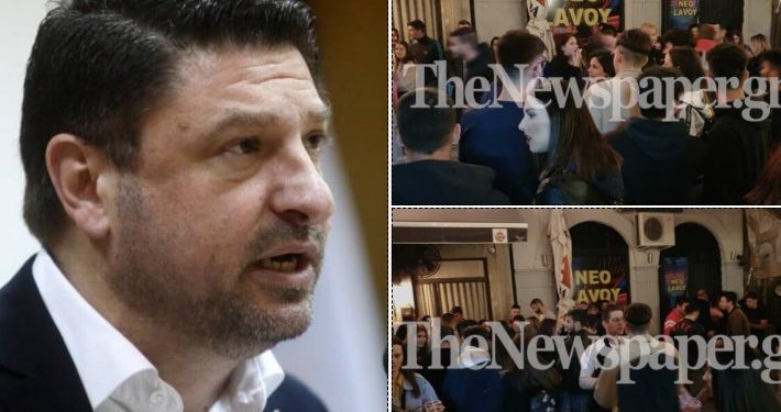 Οι εικόνες που προκάλεσαν την οργή Χαρδαλιά: «Μάχη» για ένα ποτό στο Βόλο