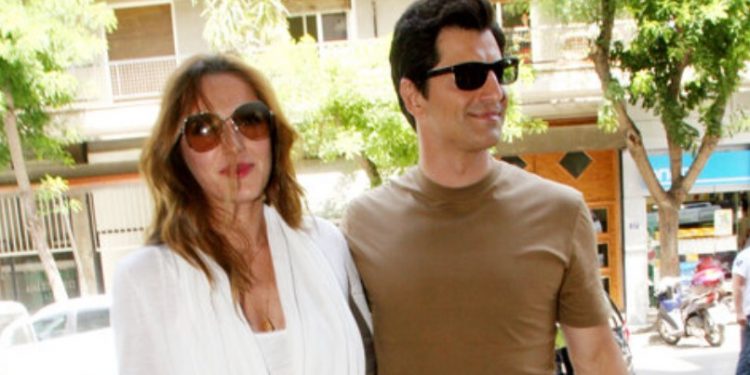 Η Κάτια Ζυγούλη με φουσκωμένη κοιλίτσα στο πλευρό του Σάκη Ρουβά[photo]