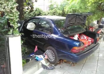 Θεσσαλονίκη: Διαρρήκτες “μπούκαραν” σε οικοδομή στην Καλαμαριά μετά από καταδίωξη (pics)