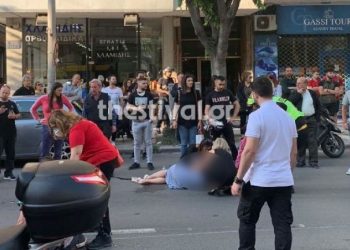 Θεσσαλονίκη: ΙΧ παρέσυρε μοτοσικλέτα- Εγκατέλειψε δύο τραυματίες και εξαφανίστηκε