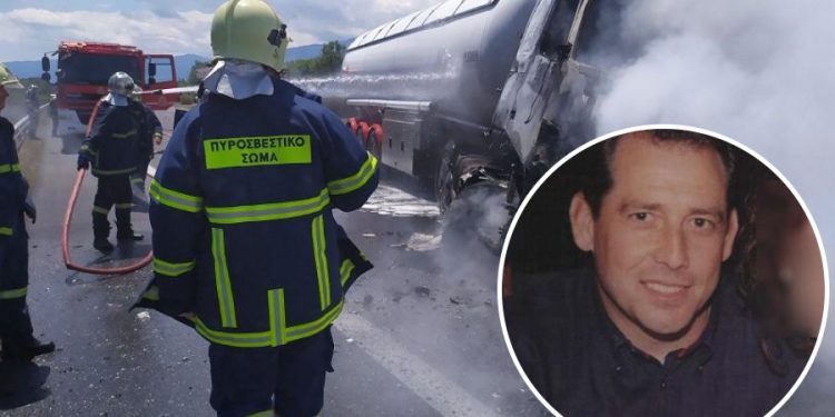 Alldaynews.gr ΠΡΙΝ ΑΠΟ ΛΙΓΟ: Έπεσε σε στηθαίο και τυλίχθηκε στις φλόγες – Νεκρός οδηγός (pics)