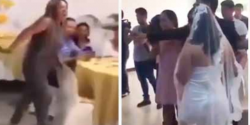 Γυναίκα κάνει ντου σε γάμο: «Σε αγαπώ» φωνάζει στον γαμπρό και μετά ρίχνει κι ένα σκαμπίλι στη νύφη (video)