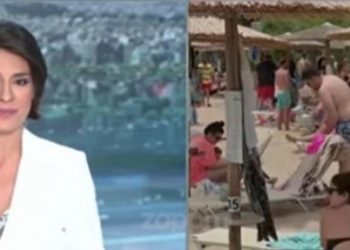 Επικό στιγμιότυπο στην ΕΡΤ: Η ρεπόρτερ… έφυγε (Video)