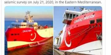 Οι Τούρκοι απέσυραν το μήνυμα για την έναρξη ερευνών του Oruc Reis