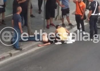 Έπαθαν Σοκ οι πεζοί-Ξαφνικά τον είδαν πεσμένο κάτω με αίματα στο κεφάλι[photos]