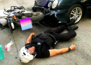 Η έκκληση αστυνομικού που τραυματίστηκε από πολυτελές Ι.Χ. που παραβίασε το STOP