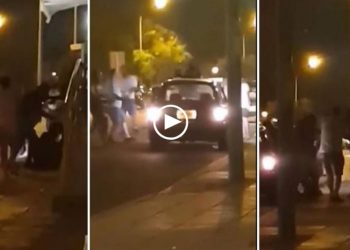 Παραλίμνι: Άγριος ξυλοδαρμός στην μέση του δρόμου[Σκληρές εικόνες]