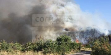 Μαίνεται η φωτιά στην Κέρκυρα- Το λιμενικό απομάκρυνε λουόμενους (video)