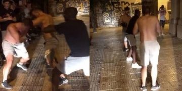 Κυψέλη: Παίζουν μποξ σε πεζόδρομο εκκλησίας με διαιτητή και… εξέδρα![video]