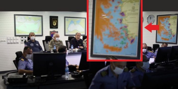 Alldaynews.gr Ο περίεργος χάρτης στη συνάντηση Ακάρ με τους επιτελείς του – Φωτογραφία ντοκουμέντο