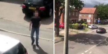 Alldaynews.gr Πεζός τσακώθηκε με οδηγό και εκείνος γύρισε και τον πάτησε (video)