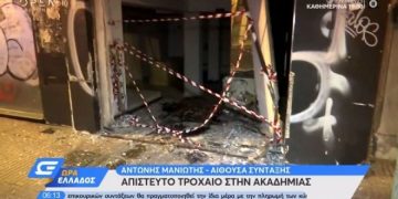 Alldaynews.gr Τροχαίο ατύχημα στο κέντρο της Αθήνας: Έχασε τον έλεγχο και μπήκε σε κατάστημα (video)