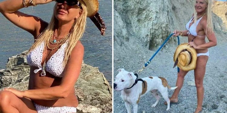 Η Μαρίνα Πατούλη ποζάρει με λευκό πλεκτό μαγιό και μας αφήνει με το στόμα ανοιχτό