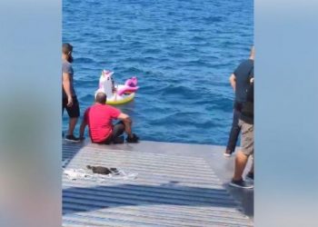 Απίστευτο: φέριμποτ σώζει τρίχρονο κοριτσάκι που… έπλεε μόνο πάνω σε σωσίβιο στο Αντίρριο (vid)