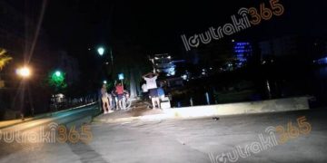 Αυτοκίνητο παραλίγο να παρασύρει πελάτες καφετέριας – Έπεσαν στην θάλασσα για να γλιτώσουν! (pics)