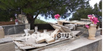 Σοκάρουν οι εικόνες στην Ζαχάρω: Πήγαν στο Νεκροταφείο και είδαν τάφους ανοιχτούς απο την κακοκαιρία