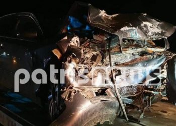 Σοκαριστικό τροχαίο με τραυματίες-Άμορφη μάζα τα αυτοκίνητα[photos]